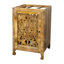 Meuble-lavabo en bois naturel sculpté à la main de 24 po