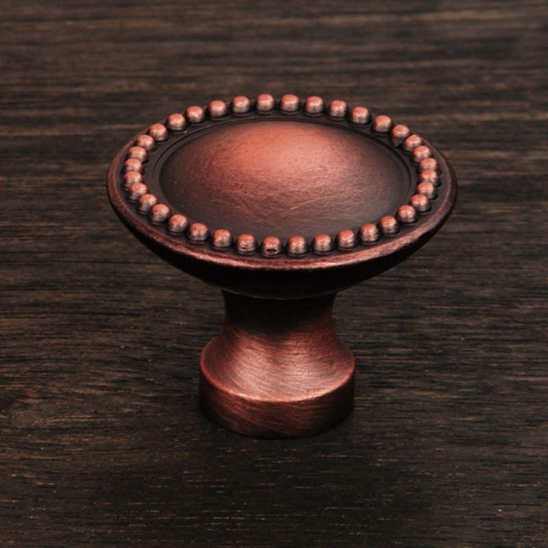 CK Series 1 1/4" Diameter Mushroom Knob, Distressed Copper