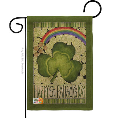 En toile jute à 2 côtés 2 côtés impressions décoratives 18,5 x 13 po drapeau de jardin