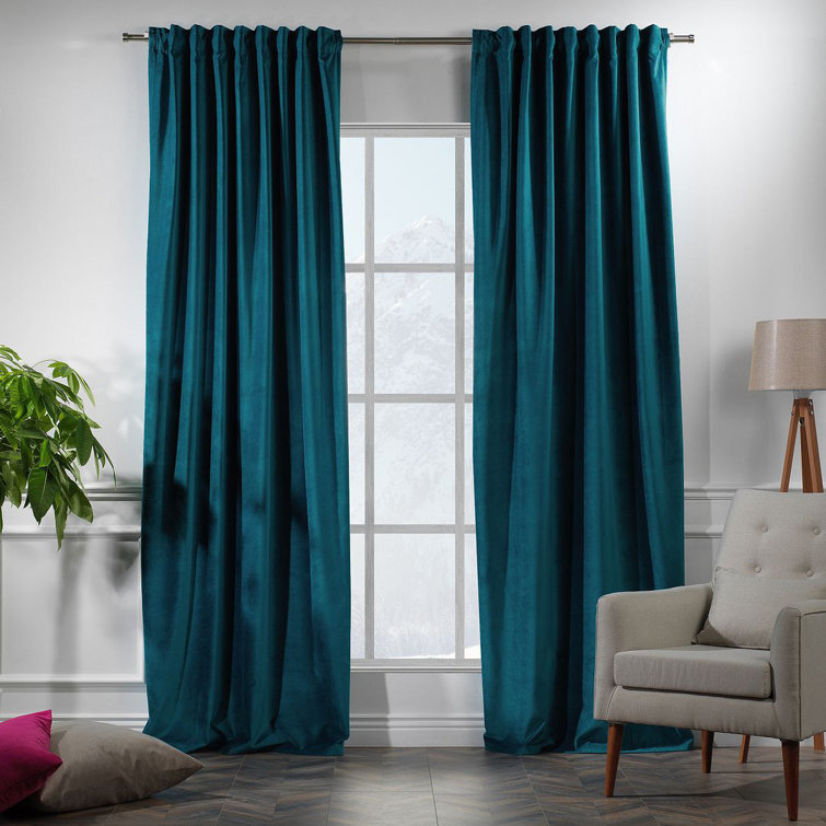 Lined Blackout Matte Velvet Extra Wide & Extra Long Custo Made Single Panel