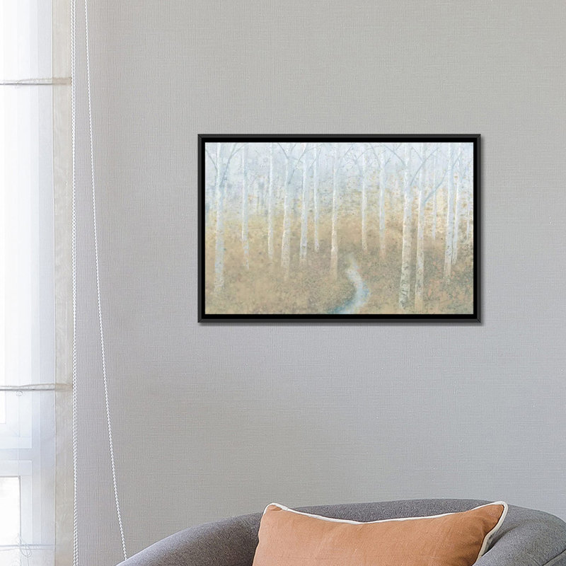 «Silver Waters» par James Wiens, impression sur toile tendue, H 18 po x l 26 po x P 1,5 po, Toile avec cadre noir