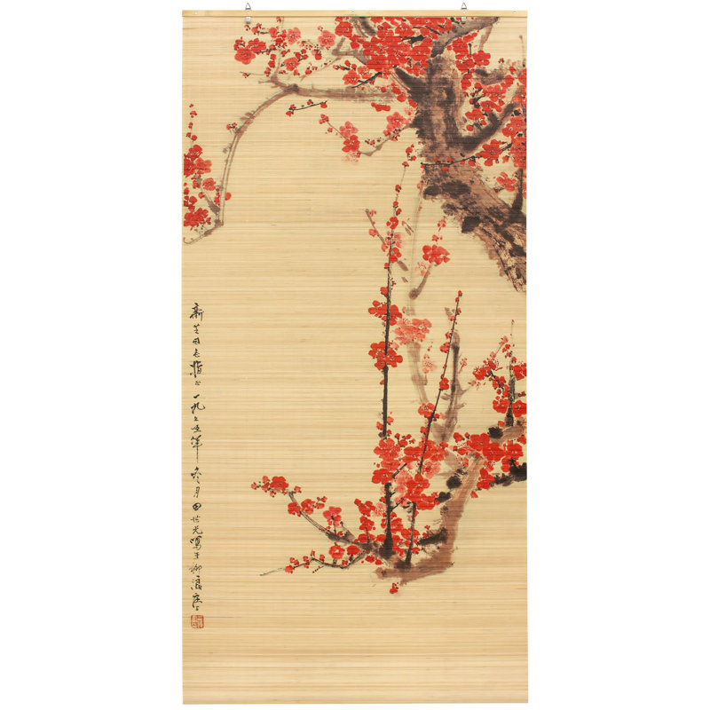 Semi Sheer Bamboo Roman Shade, 36"W x 72"L