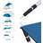 Adjustable Aluminum Tarp Poles, Twist-Lock Tent Support Poles for Camping