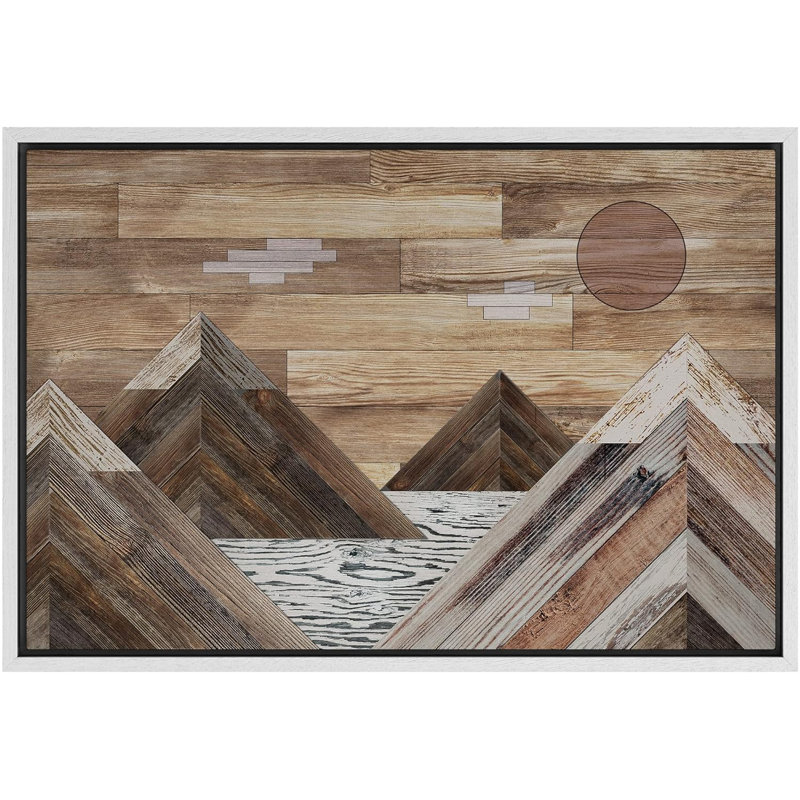 Océan Western Decor, H 24 po x l 36 po x P 1,5 po, Blanc
