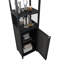 Grande armoire de rangement avec porte à volets et 3 tablettes, armoire de rangement autoportante en lin pour le salon, la cuisine et la salle de bain
