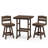 All-Weather HDPE Outdoor Swivel Bar Table and Chairs(3-Piece)-1342197455