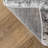 Deedra Modern Abstract Power Loom Performance Gray/White Rug-1615092031