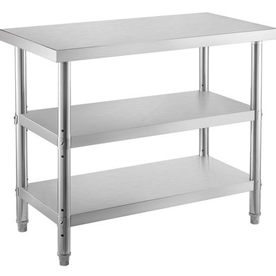 VEVOR Stainless Steel 60'' L x 14'' W x 34'' H Prep Station