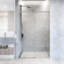 Elan Hart 56-60" W x 76" H Sliding Frameless Shower Door with 3/8" Clear Glass-244612127