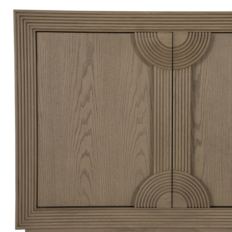 Buffet Areo, H 34,25 po x l 86 po x P 16 po, Brun