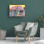 Art mural sur toile tendue - Noemi Ibarz «Nim Cat» pour décoration de salon, de chambre à coucher ou de bureau - 24 x 32