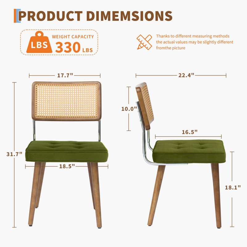 Patio Dining Side Chair, Green, 6