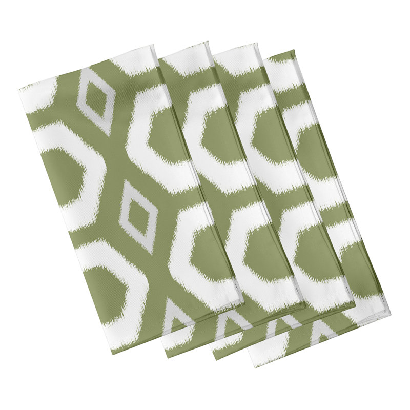 Ensemble de serviettes 4 pièces Zavala, L 18 po x L 18 po, Vert