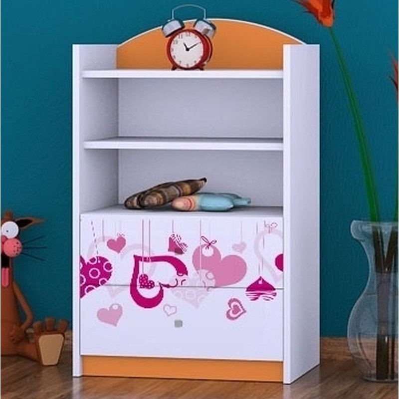 Paloma 96cm H X 60cm W Kids Cube, Orange
