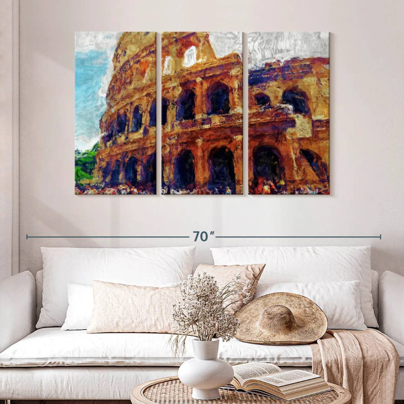 Rorry Rome Colosseum, 32" H x 50" W