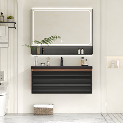 Base de meuble-lavabo simple mural seulement