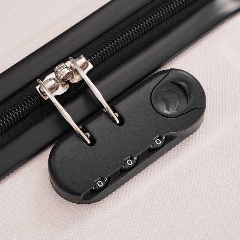 Valise à roulettes doubles Hardshell, Rose clair