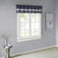 Cantonnière simple à plis piqués bleu marine Amherst 50 x 18 po-903568843