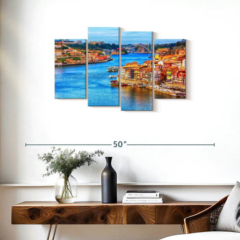 Paysage urbain Sirci Porto, H 22 po x l 36 po
