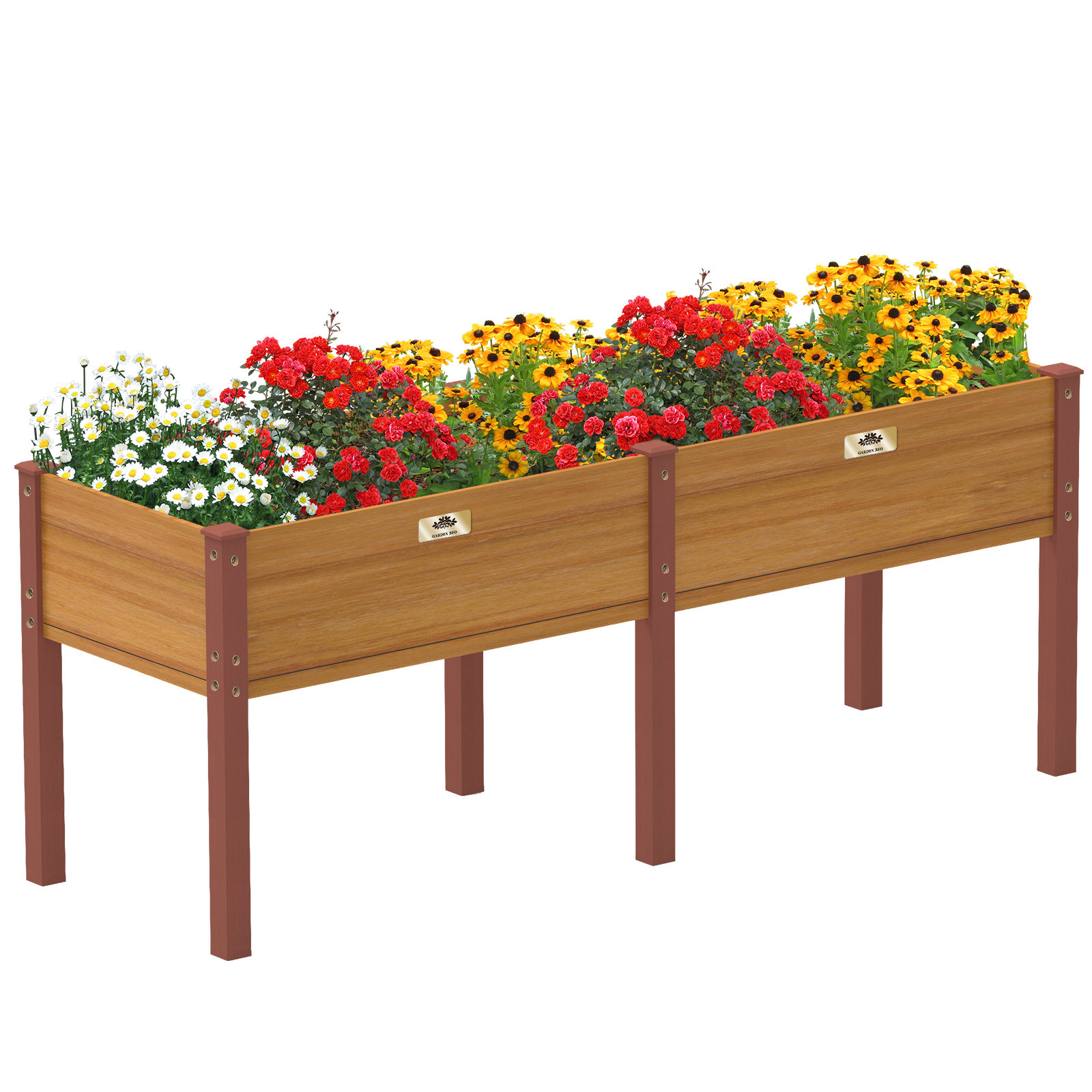 Latitude Run® Bechet Wood Raised Garden Bed Wayfair
