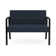 Waterfall Waiting Reception Loveseat Metal Frame