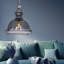 Bragg 1 - Light Grey Dome Pendant