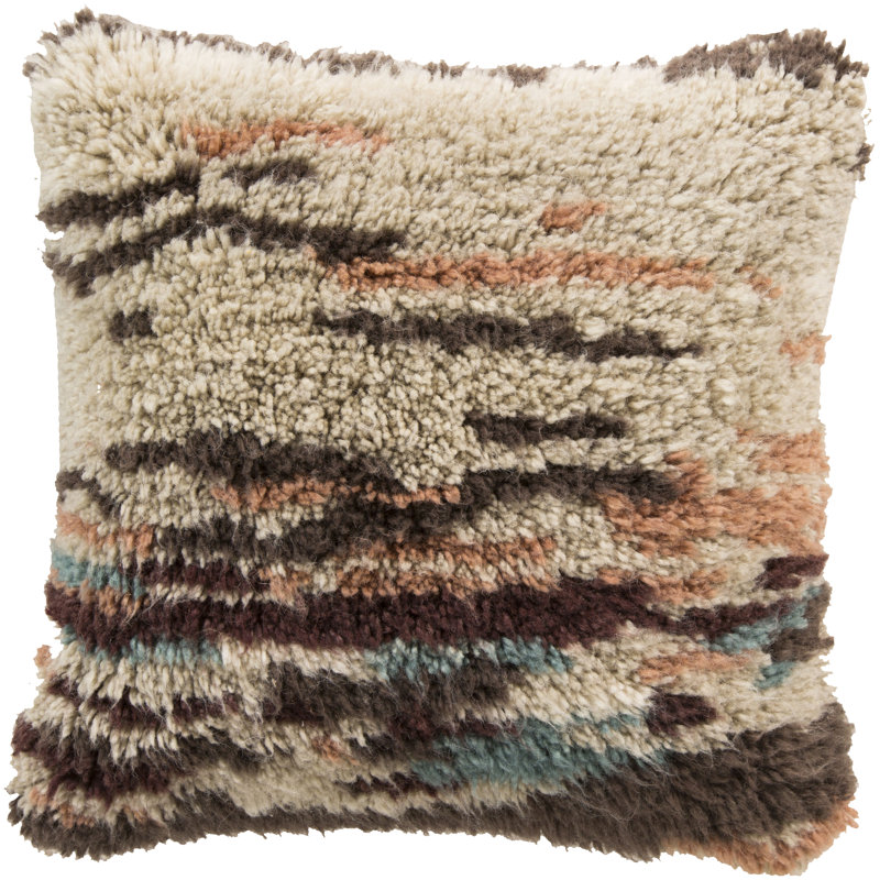 Coussin en laine Abstract Delight, Duvet