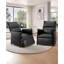 Fauteuil inclinable électrique avec fonction mémoire, fauteuil à bascule inclinable en cuir et tissu PU avec accessoires latéraux-447956876-447956878