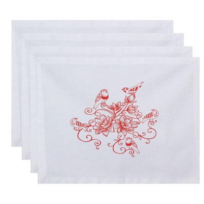 Aspacio Polyester Floral Rectangle Placemat