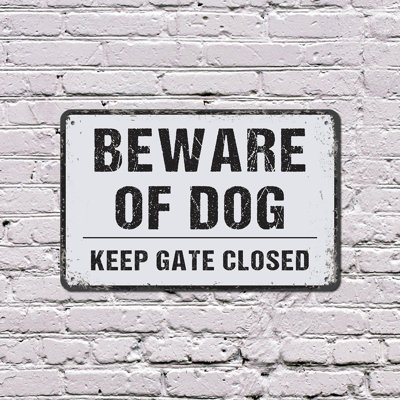 Panneau «Beware Of Dog» (paquet de 2) 8 po x 12 po