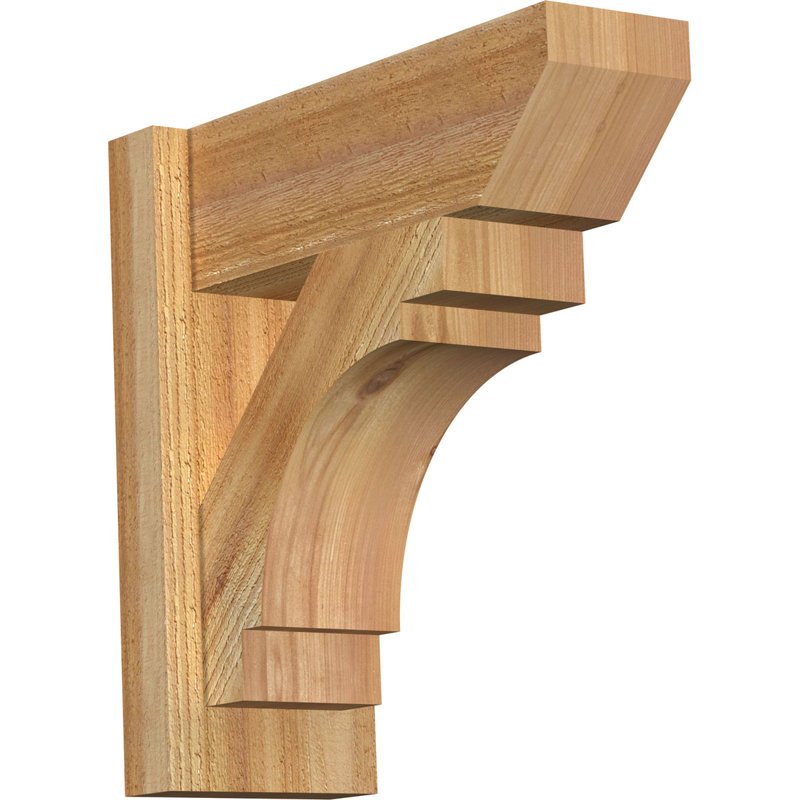 Merced Slat Outlooker, 16" D x 16" H, 5 1/2" W Douglas Fir (Smooth)