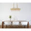 Luminaire suspendu unique à 6 lumières avec accents de cristal Arey-1108212460