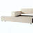 Upholstered Grounded Bed, Mother & Child Bed With Bedside Desk And Little Round Stool, Velvet-2021531394-2021531393