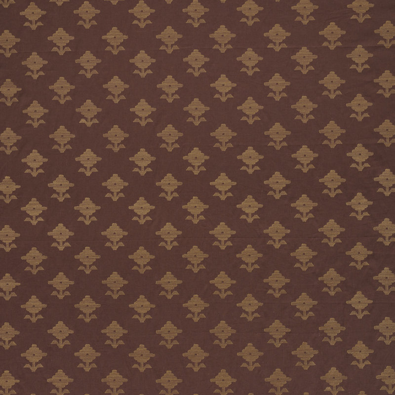 Rubia Embroidery Fabric, Umber