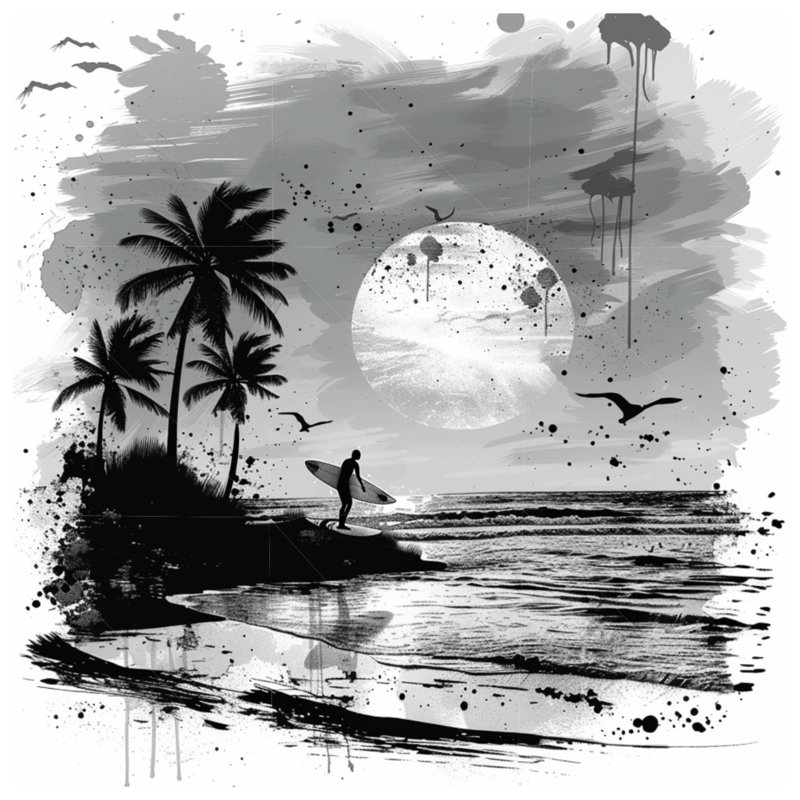 Coussin Surf, coussins double face Nature, 14 X 14 pouces