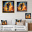 Joueur de soccer vert et jaune II - soccer, art mural-1019032231-1019032239
