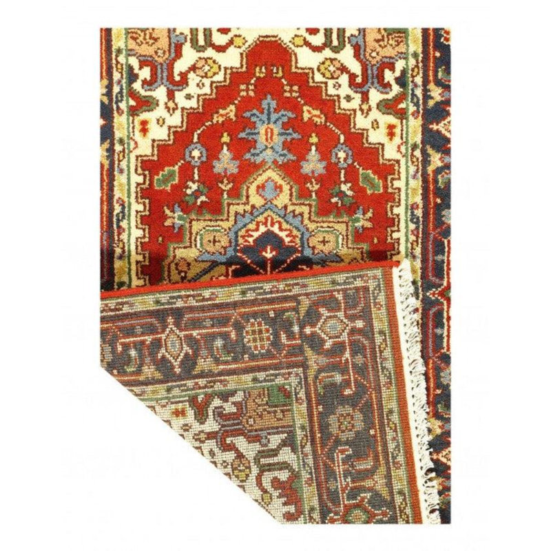 Popkea Oriental Area Rug in Rust
