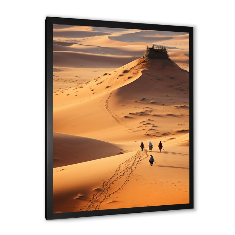 " Desert Walk Dreams IV ", Black, 32" H x 16" W x 1" D