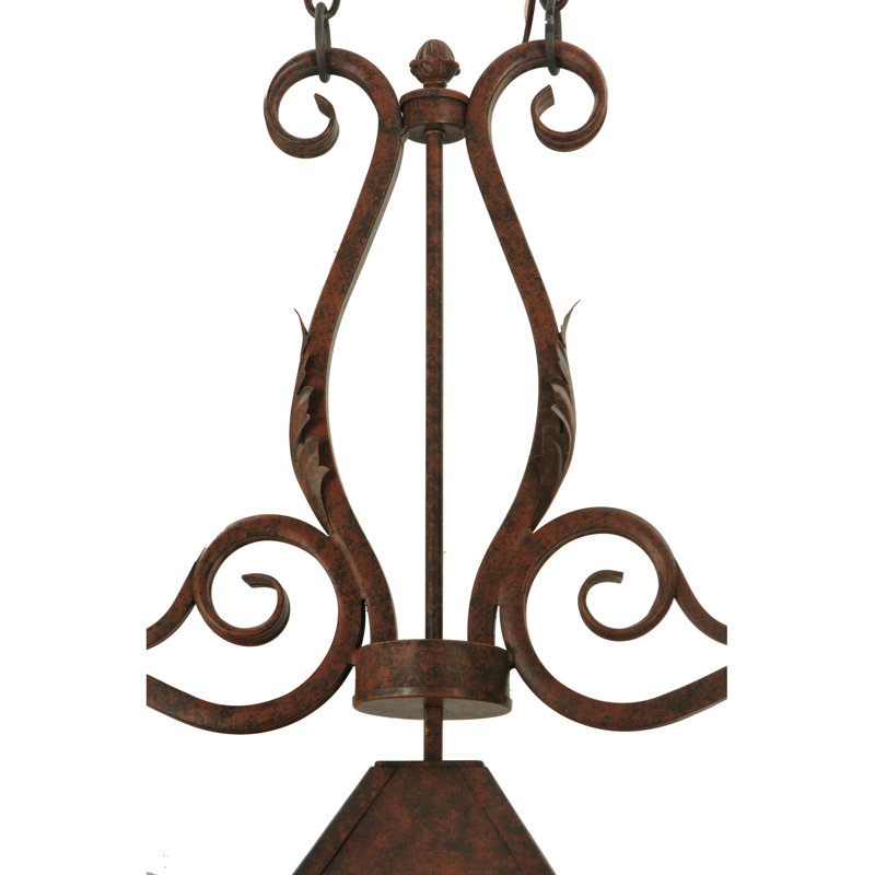 Labriola 3 - Light Antique Rust Pool Table Lights Pendant