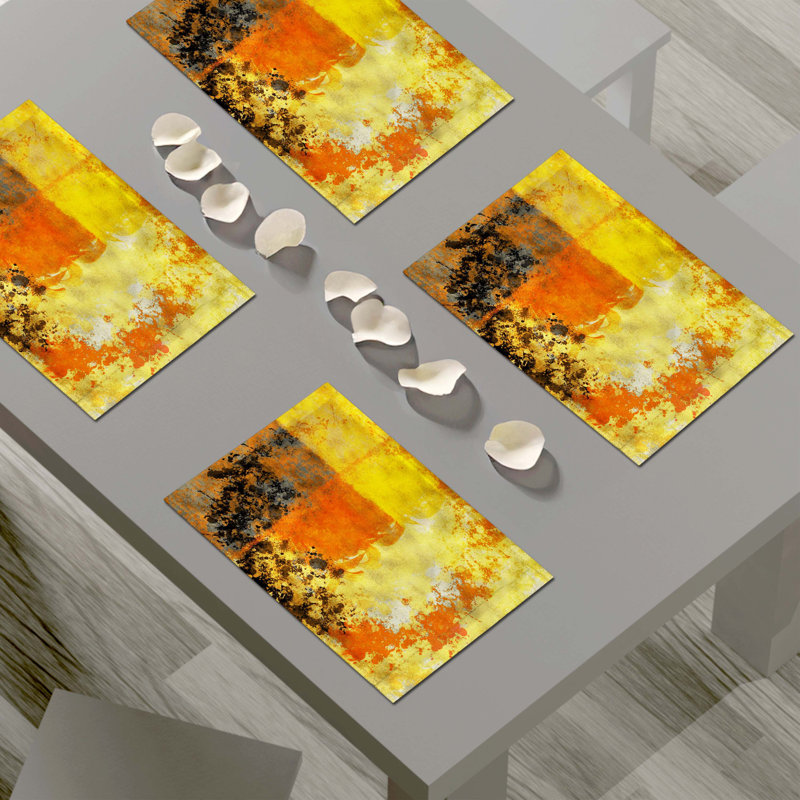 Napperon abstrait en polyester