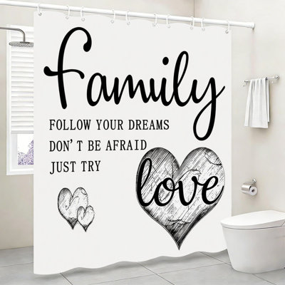 Rideau de douche Family Love