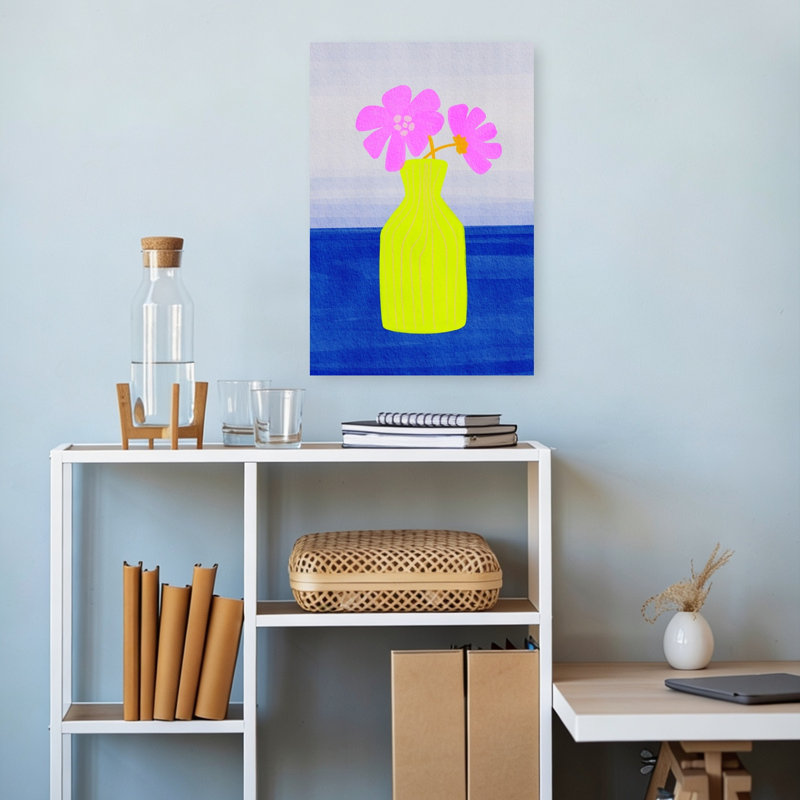 Art floral abstrait vif