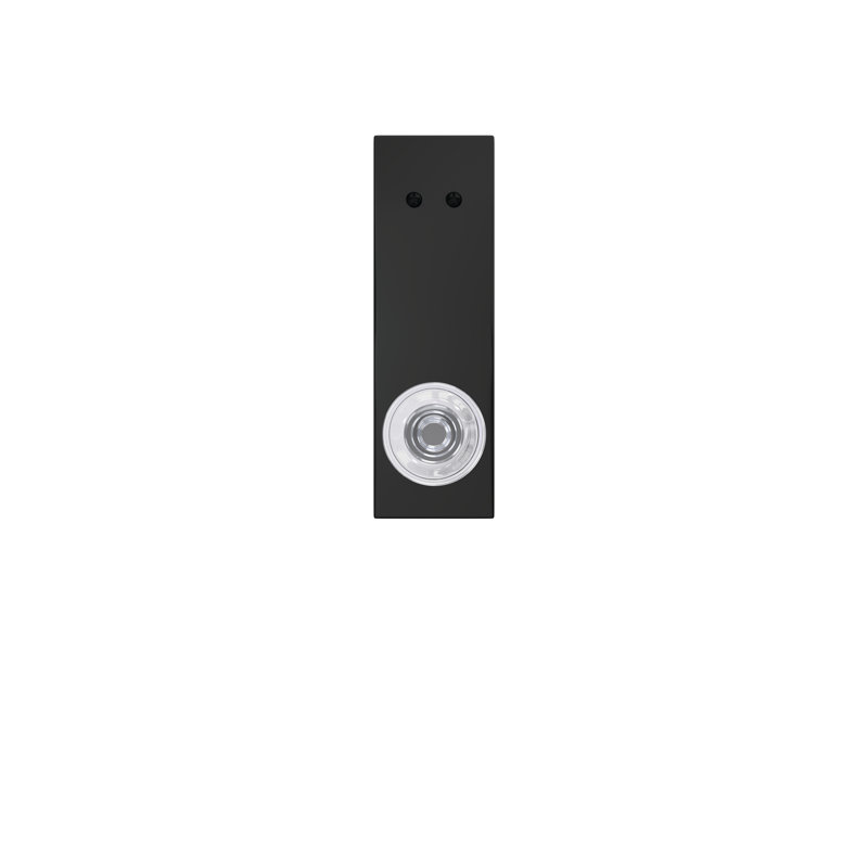 Inactive Interior Knob Rosette Dummy Entry Set, Matte Black