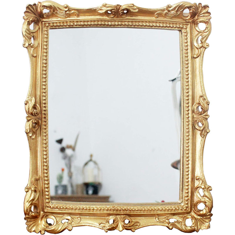 Rectangle Mirror, Antique Gold