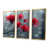 Toile avec cadre flottant or