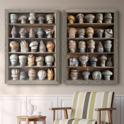 «Ignatius's Hat Blocks I», reproduction de cadre photo sur toile 2 pièces