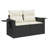Vidaxl Garden Sofa Set Black