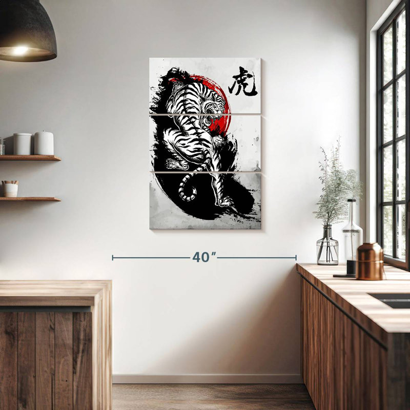 Tigre japonais Brampt, H 38 po x l 24 po