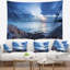 Tapisserie sandy en mer bleu coucher de mer bleu marine shore-28509735