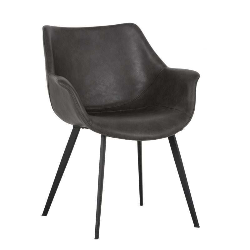Mason Chair, Town Gray Faux Leather